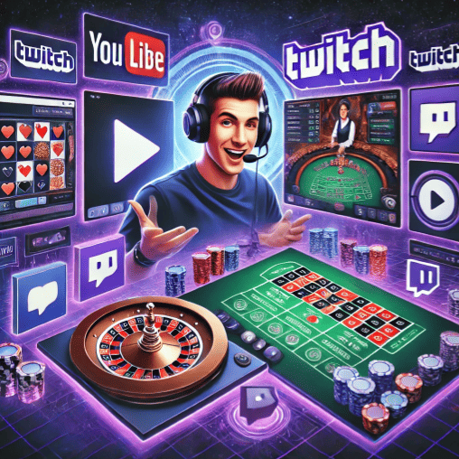 Vzestup živého vysílání kasin na YouTube a Twitch